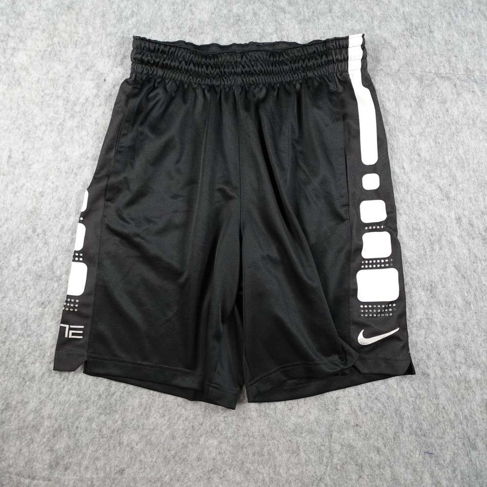 Nike Shorts Mens Small Black Elite Basketball Dri Fit Athletic Shorts 8" Gym